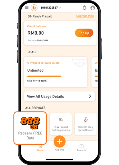 Deals Redeem Free Data Step 2 Image U Mobile